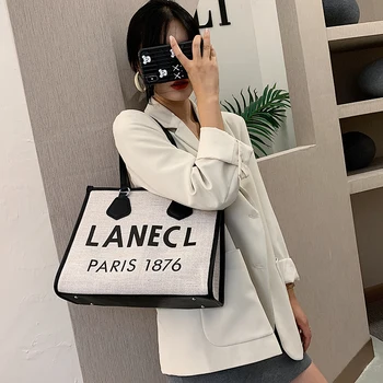 

Large-capacity Handbags Women's Bags 2020 Popular New Trendy Fashion Canvas Shoulder Underarm Bag Wild Tote Bag Hand Bags