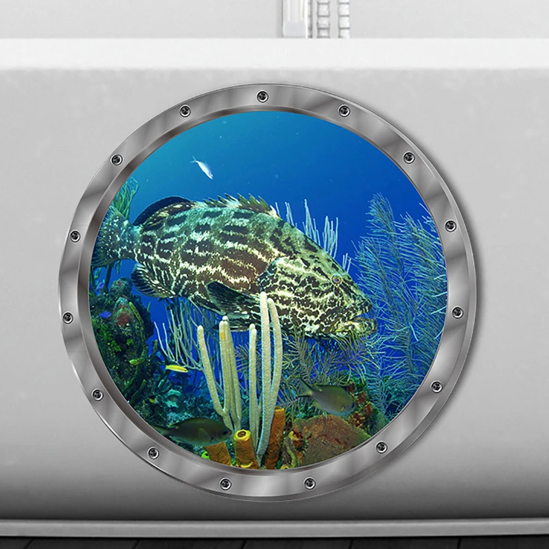 Bathroom Pvc Underwater Fish Wall Stickers Waterproof Capybara Dolphin Tortoise for Washing Machine wall stickers self adhesive wall stickers vinyl stickers vinyl wall stickers self adhesive stickers