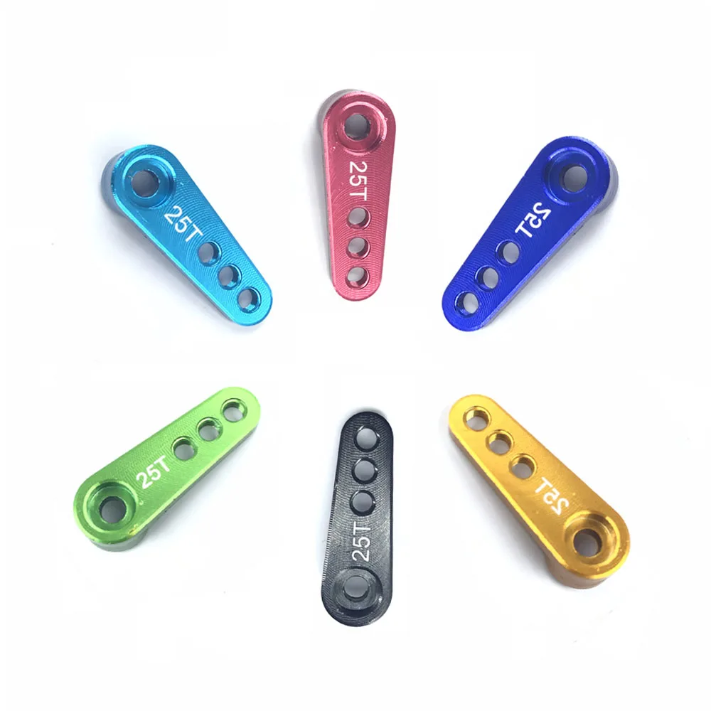

8 Colors Aluminum 28.3mm 25T Teeth Tooth Steering Half Servo Arm Horn for 1/10 RC Car SP Wltoys Spare Part Accessories