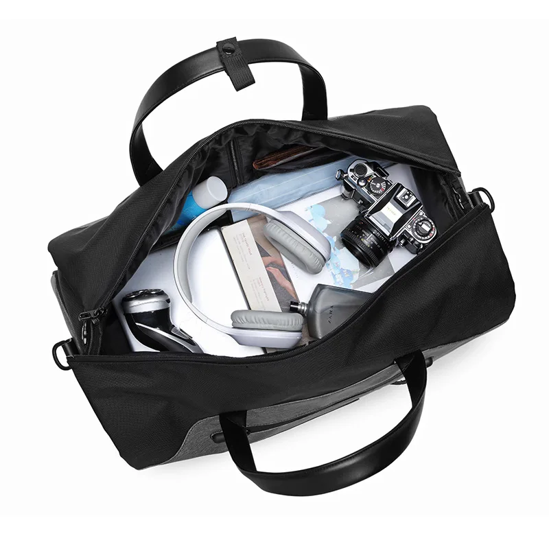 OZUKO Travel Bag Multifunction Men Suit Storage Large Capacity Luggage Handbag Male Waterproof Travel Duffel Bag Shoes Pocket 5