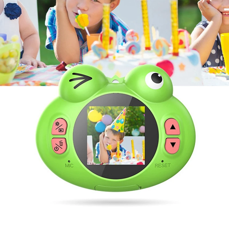 Детский фотоаппарат Цифровая камера лягушка камера игрушка забавная с шнурком КАПЛЕВИДНАЯ мультяшная лягушка детский фотоаппарат
