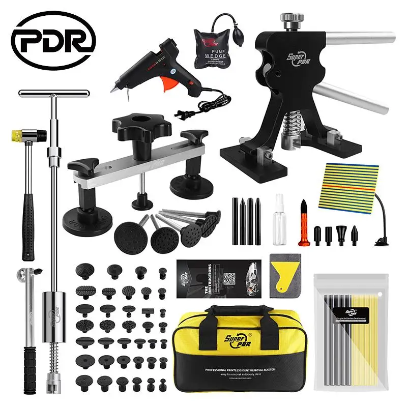 Professional PDR Paintless Car Damage Dent Repair Puller Lifter Line Board Tools 