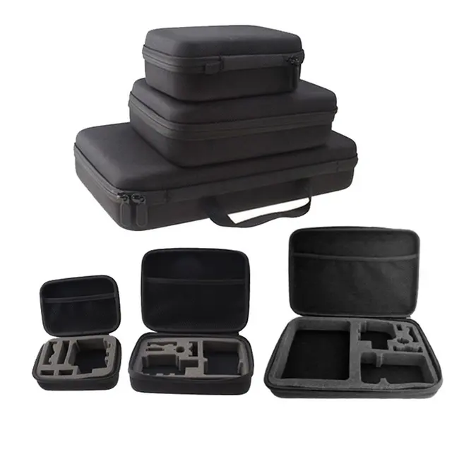 US $1.27 Portable Carry Case Hard Bag Sports Camera Accessory Anti-shock Storage Bag for Go pro Hero 3/4 SJC