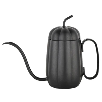 

HOT SALE Pumpkin Stainless Steel Gooseneck Coffee Pot Pour-Over Coffee Kettle Filter Hand Drip Coffee Palace Pot Percolator Teap