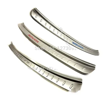 

For Hyundai Sonata 9 2016 2017 2018 Stainless Exterior Rear Bumper Protector Sill Trim Tail Trunk Guard Pedal Car Accessories