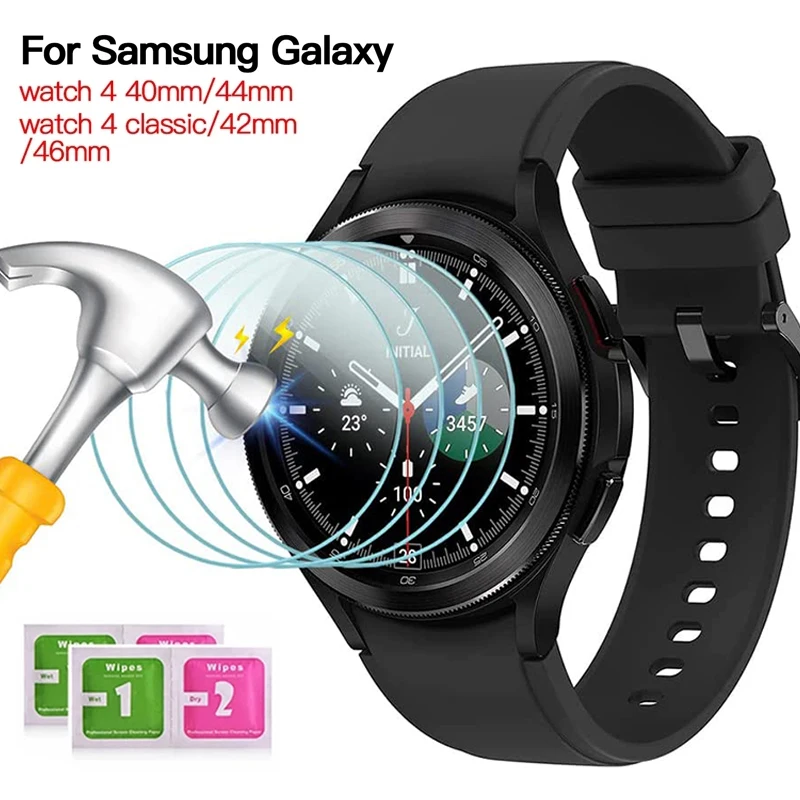 Закаленное стекло для Samsung Galaxy Watch 4 40 44 м защитная пленка экрана часов Classic 42 46 мм |