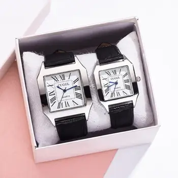 

Couple Lover Watches Quartz Dial Clock PU Leather WristWatch Relojes Watch Women Men Fashion Luxury Relogio Feminino Saat