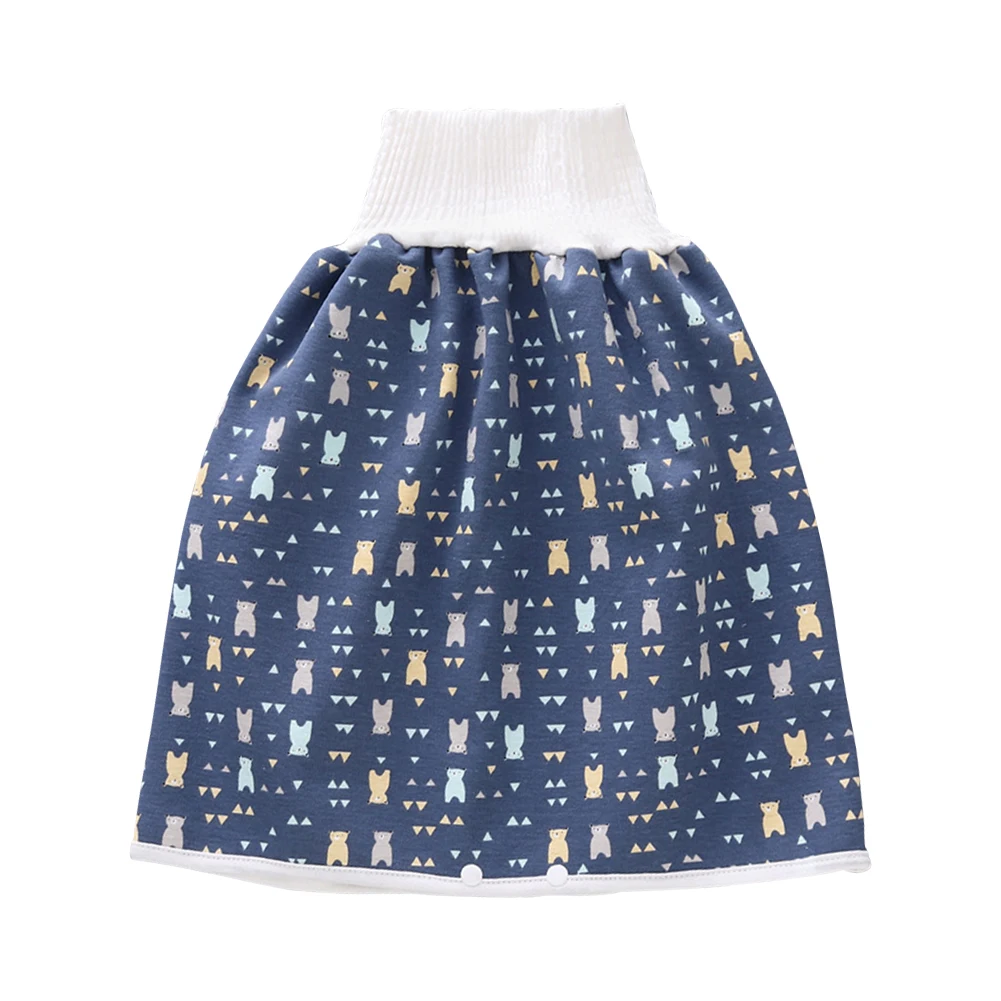 Герметичная хлопковая комбинированная моющаяся Водонепроницаемая детская юбка