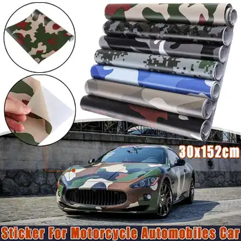 

DIY Styling Camo Vinyl Film Car Wrap Camouflage Vinyl Wrapping Car Sticker Bike Console Computer Laptop Skin Scooter Motorcycle