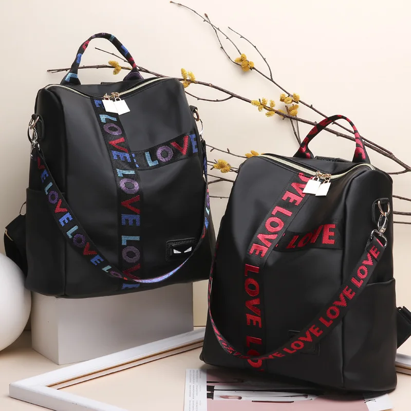 Стиль ленты одно плечо сумка двойного назначения Рюкзак из нейлона водонепроницаемый мешок ткани производители оптовые поставки товаров Ex