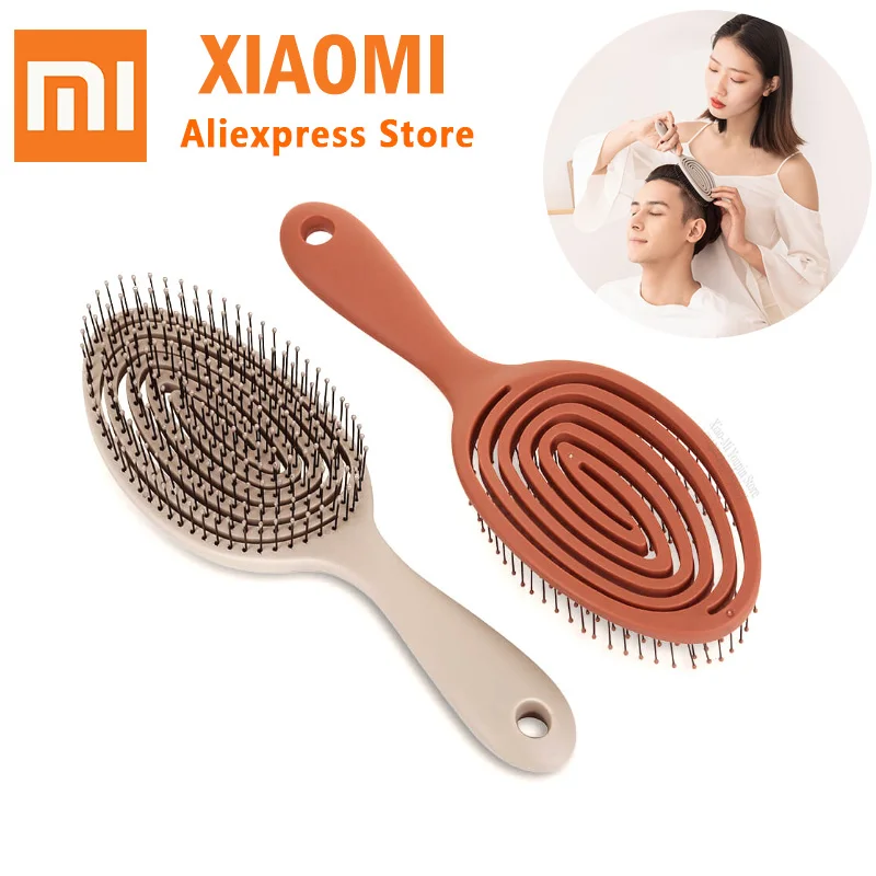 Xiaomi Mijia Xinzhi Расслабляющая эластичная Массажная расческа переносная Расческа