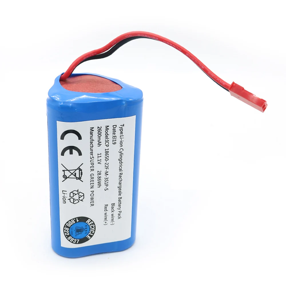 Tanie 11.1V 2600mAh akumulator litowo jonowy do części zamiennych ILIFE ecovacs do Chuwi ilife X3 V3 V5 V5PRO V5S CW310 V7 ecovacs CEN250