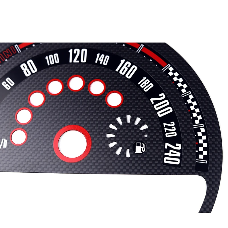 Тачометро и medidor de velocidad de fibra de carbono nuevo pegatina para Mini Cooper R50 R52 R53 R56 R60(2 unids/se