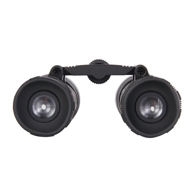 10x25 Binoculars Zoom HD Blue Film Folding Telescope Compact with Vision Level night Outdoor Travelling Hunting Camping Portable