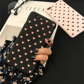 

10pcs/lot Cartoon Cute Love Heart Phone Case For iPhone 11 Pro Max XS XR MAX X 8 7 6 6S Plus Matte Frosted PC Hard Cover Capa