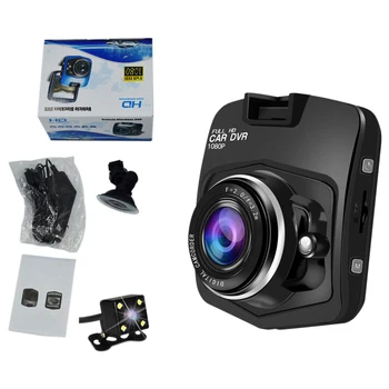 

Car Dvr Camera Full Hd 1080P Video Recorder Car Front And Rear Dual Recording Double Lens Recorder