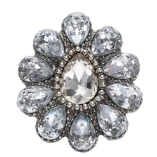 20 шт Новые Металлические Хрустальные Кнопки Ювелирные изделия 18 мм кнопки подходят браслет с украшением в виде кнопки ювелирные изделия