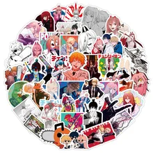 

10/30/50pcs Anime Sticker Chainsaw Man Graffiti Vinyl Decal for Laptop Fridge Skateboard Phone Sticker Bomb Waterproof Wholesale