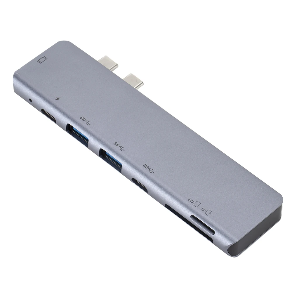 Док-станция USB-C концентратор Тип c концентратор аксессуары для MacBook Pro 1 шт. 7в1