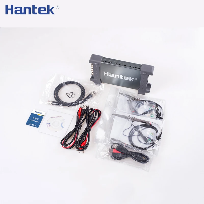 Hantek 6104BD 100MHz 4CH Digital Storage Oscilloscope USB 1GSa/s PC Generator 