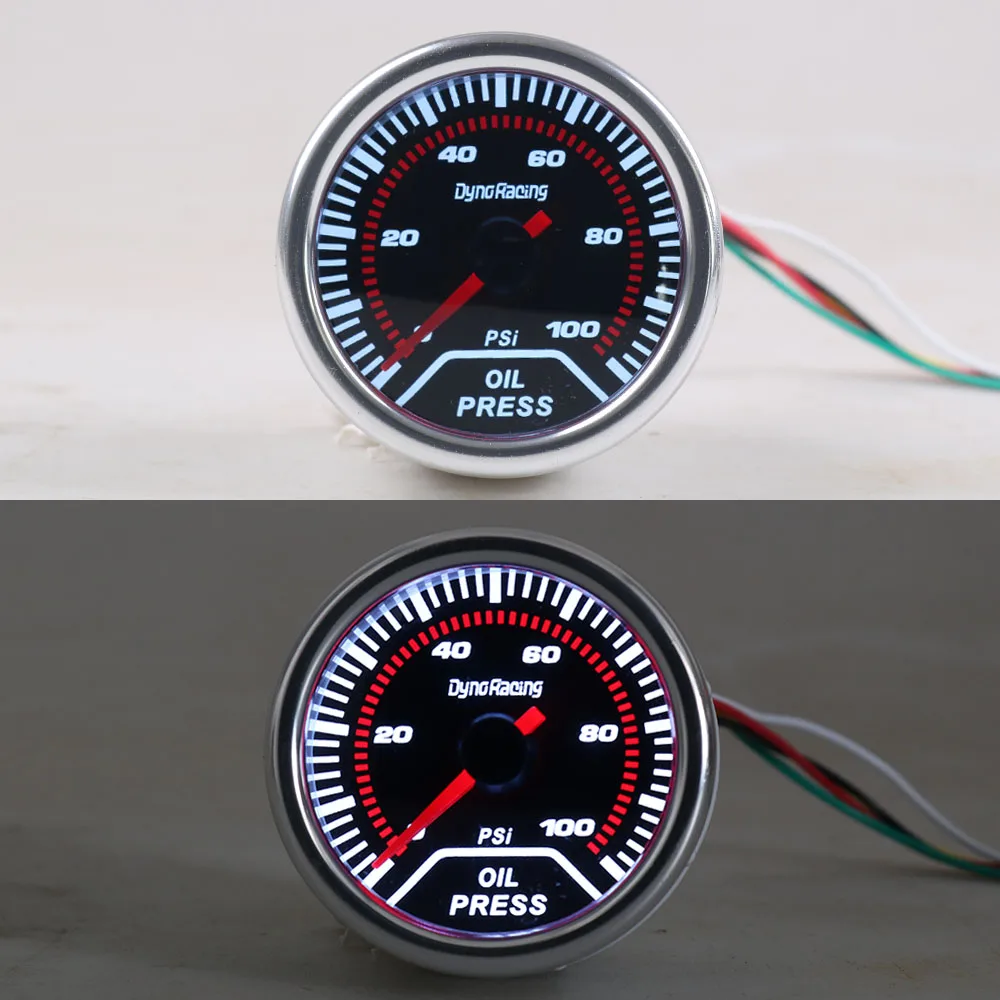 Датчик давления масла Dynoracing 2 &quot52 мм 0 100 PSI дисплей автомобиля BX101230|car meter|cars carscar oil