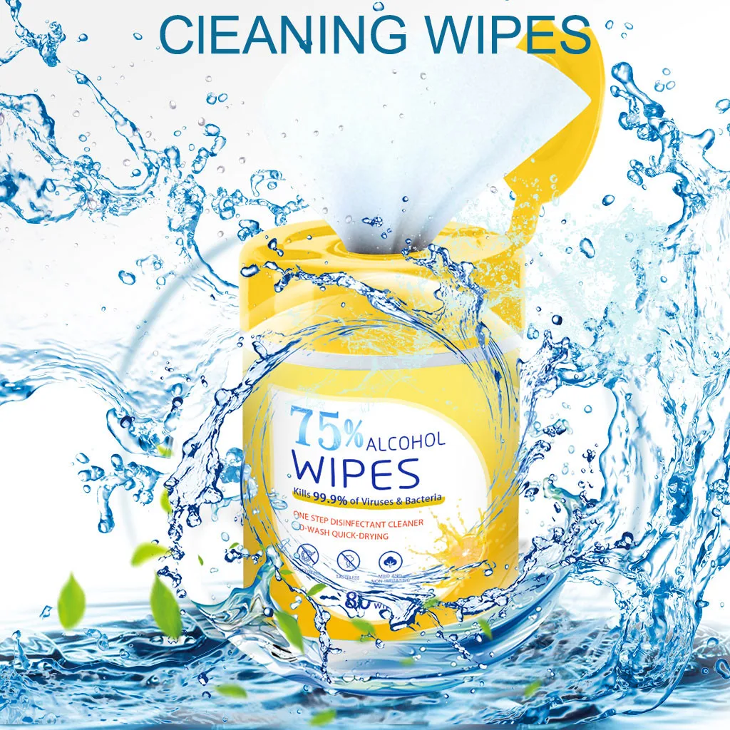 40 # дезинфицирующие влажные салфетки 80 листов в упаковке 75 спиртовых салфеток 5 мл