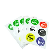 5 компл. 6 цветов NFC бирки стикер s NTAG213 NFC метки наклейки-этикетки универсальные этикетки Ntag213 RFID бирка для всех NFC телефонов