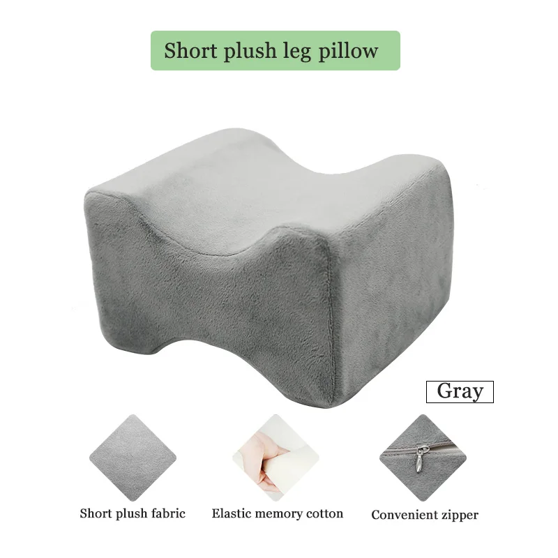 Memory Foam Wedge Leg Pillow Sleeping Knee Pillow for Side Sleepers Back Pain Sciatica Relief Pregnancy Body Pillows Leg Cushion