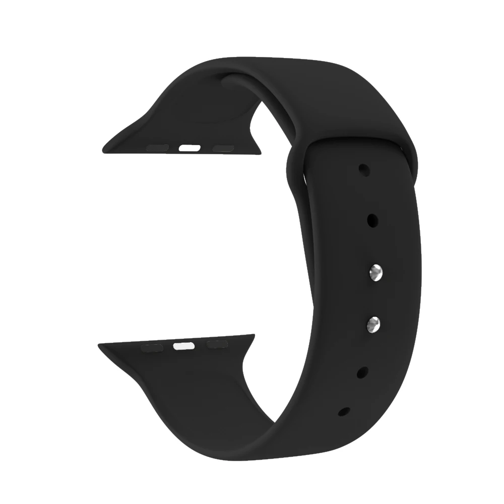 Ремешок для Apple Watch 38 мм 42 мм iWatch 4 ремешок 40 мм 44 мм спортивный силиконовый ремень браслет Apple ремешок для часов серии 5 4 3 2 аксессуары