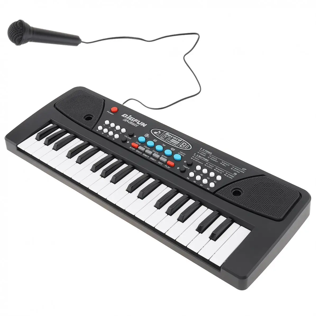 37 Keys ABS Electronic Keyboard Piano Digital Music Key Board with Microphone Children Gift Musical Enlightenment