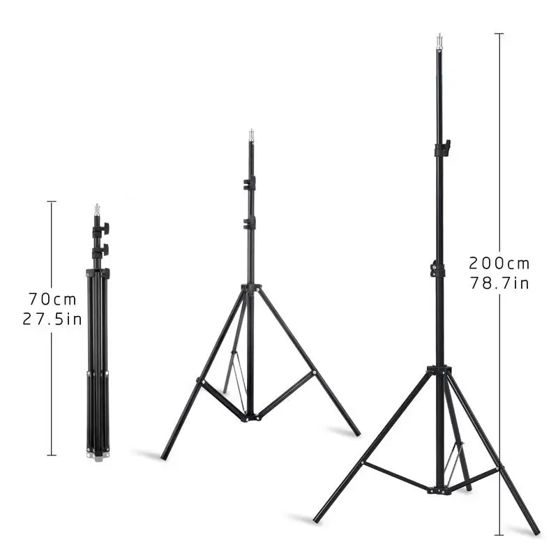 New Photography Softbox Lighting Kits 50x70CM Softbox Professional Continuous Light System For Photo Studio Equipment 2m Tripod