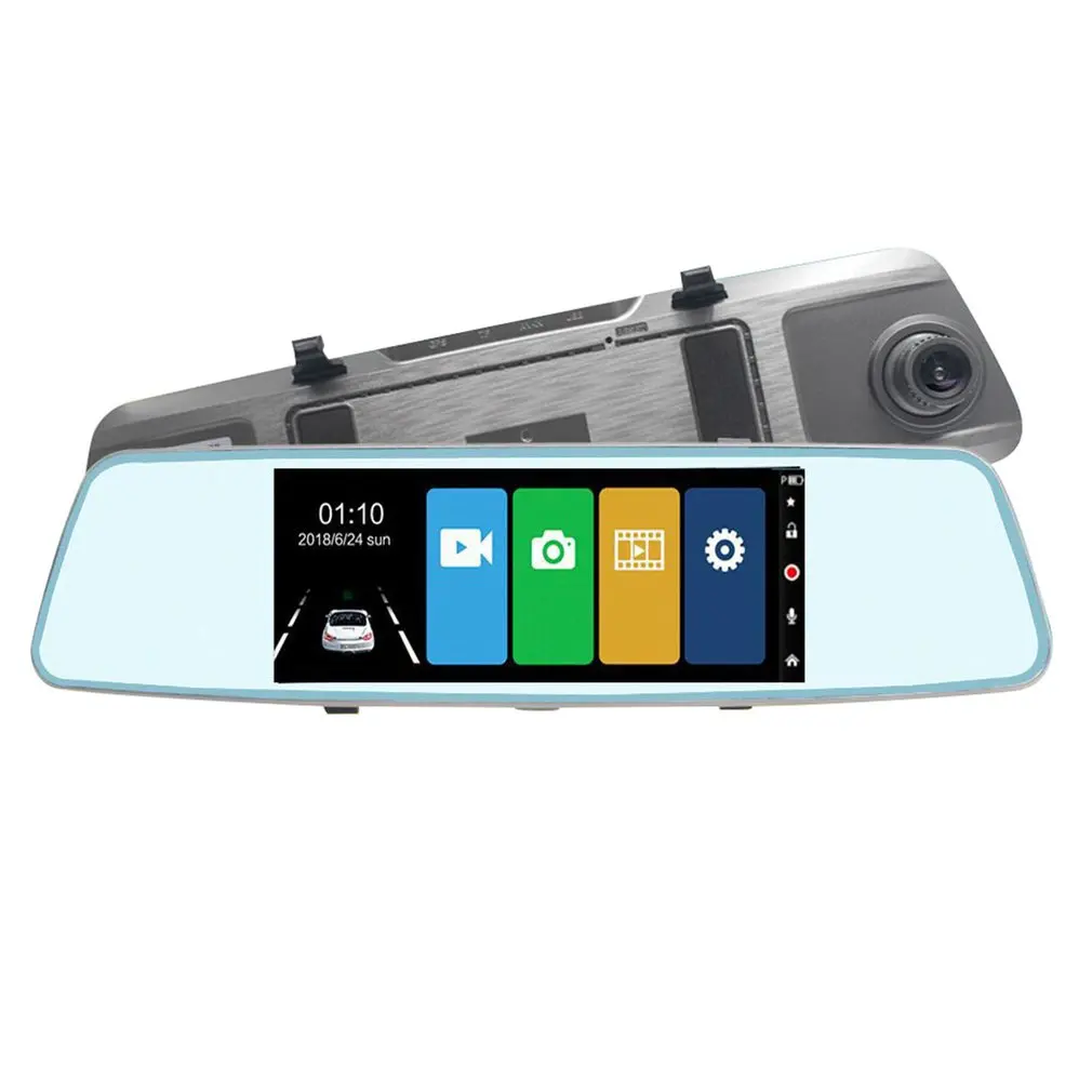 

7 Inch Touch Screen Driving Recorder Plastic Hd 1080P Front And Rear Dual Recording Night Vision Reversing Image 1 Set