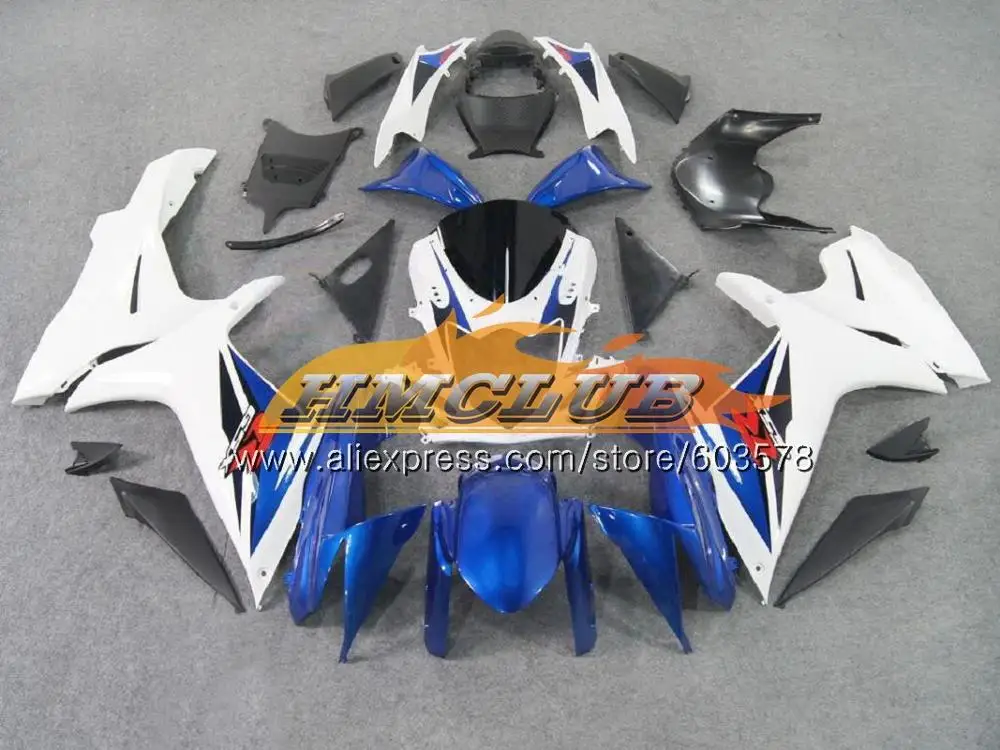 Инъекции для SUZUKI GSXR 750 600 GSXR600, 11, 12, 13, 14, 15, 16 лет 8CL. 86 K11 GSXR750 2011 2012 2013 блеск голубой обтекатель - Цвет: No. 20