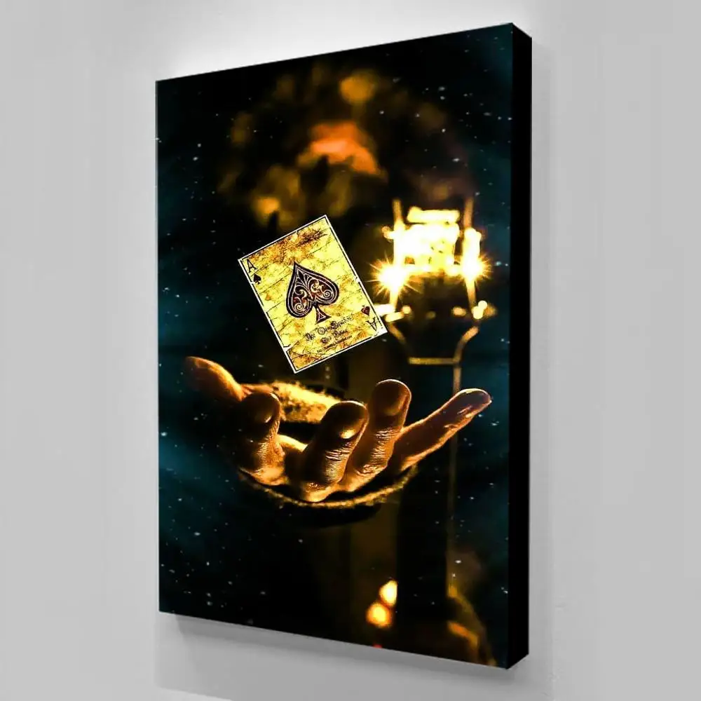 Wall Art Холст Картина Магия покер постер печать на холсте фотографии для стен