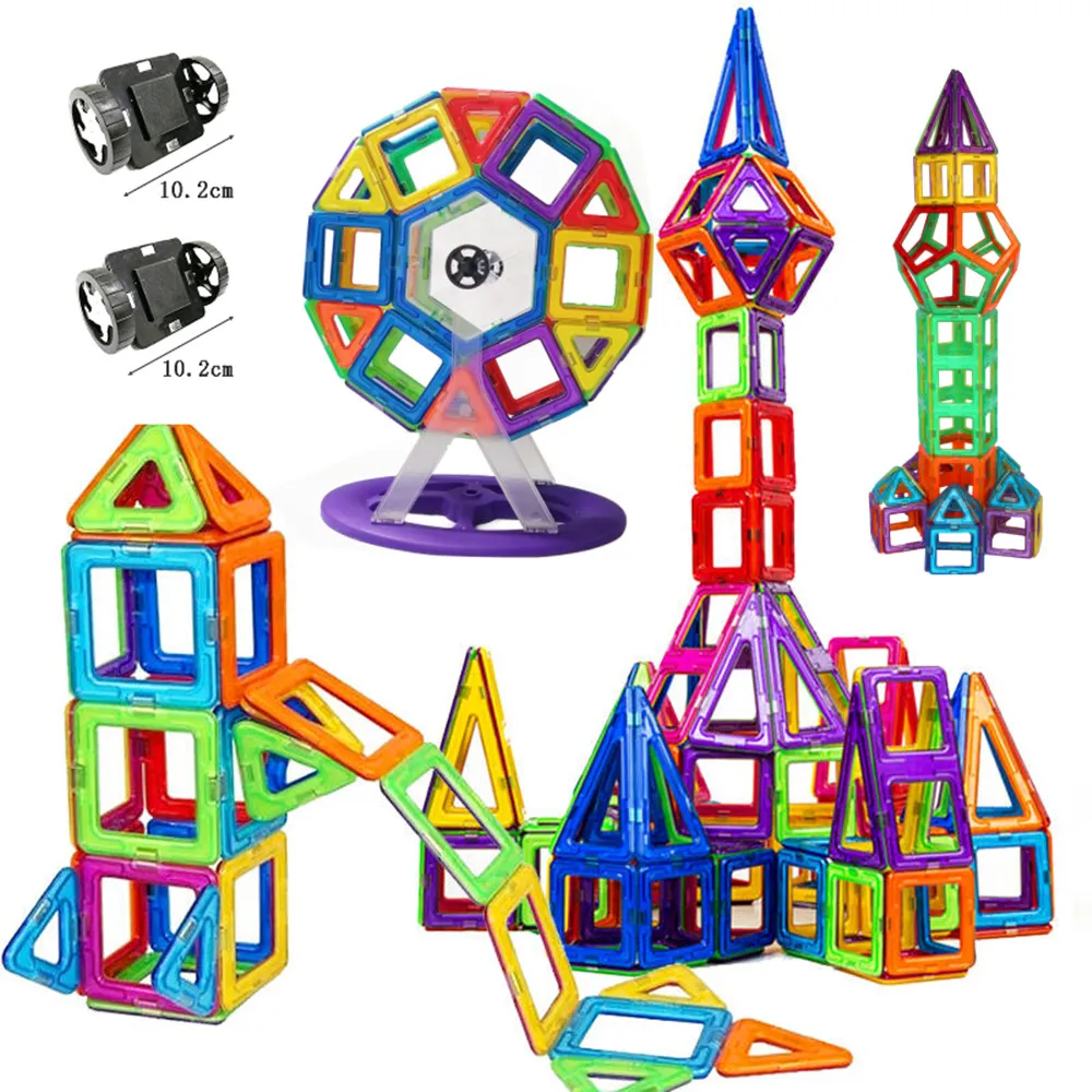 Square and outlet triangle magnet toys