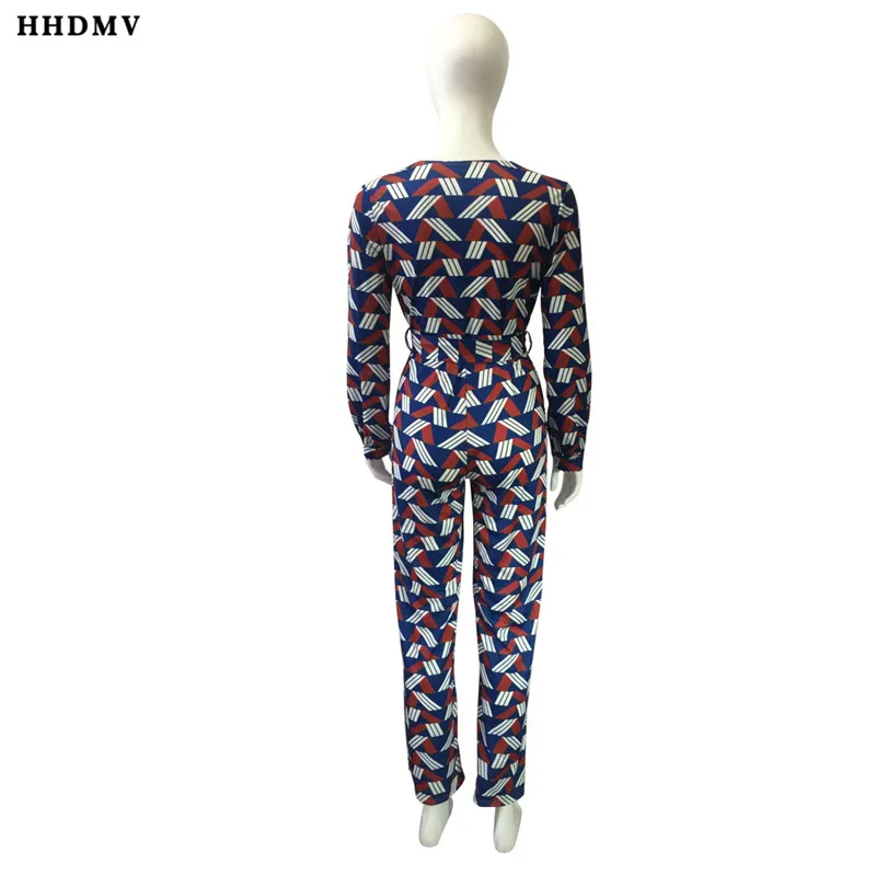 HHDMV GARM18002 весенние уличные повседневные стильные комбинезоны с длинным рукавом глубокий v-образный вырез Комбинезоны с рисунком Простые разноцветные комбинезоны длинные штаны