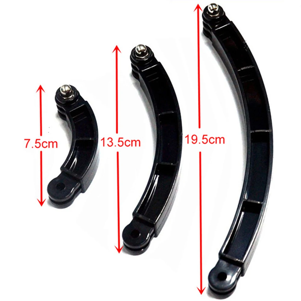 

GoPro long and short connection 3 in 1 Extension Arm Motorcycle Helmet Bracket Adjustable Rod Curved for GoPro Motion Camera