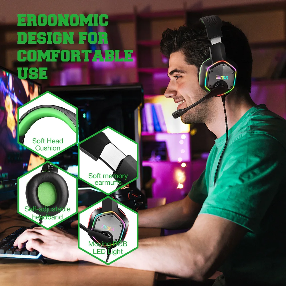 eksa gaming headset e1000