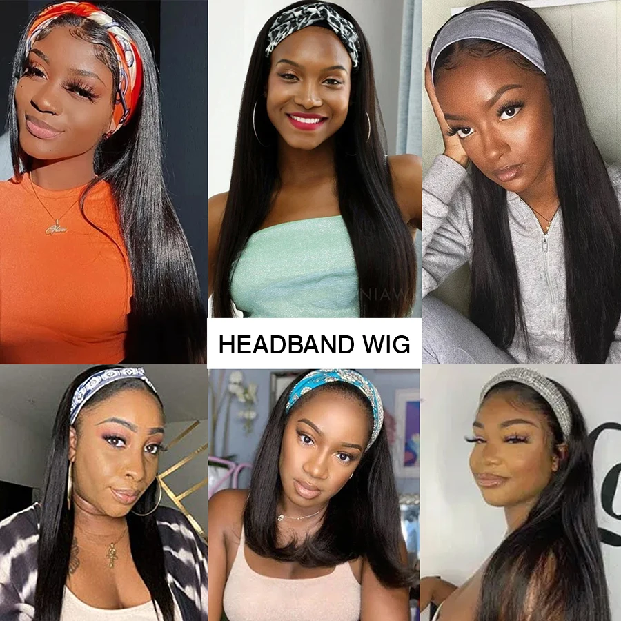 FDX-Hair-Long-30inch-Straight-Human-Hair-Headband-Scarf-Wig-for-African-American-Women-Natural-Color (1)