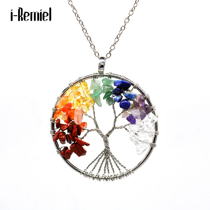 Подвеска Древо жизни Ожерелье Стразы с медными кристаллами ожерелье из