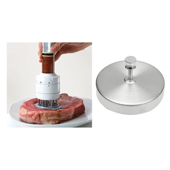 

1 Pcs Pastry Mold Hamburger Meatball Press Mold DIY Rice Ball Sandwich Fried Egg Mold Press & 1 Pcs Quick Done Injection Type Ne