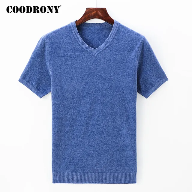 Men's v neck short sleeve sweater Clearance