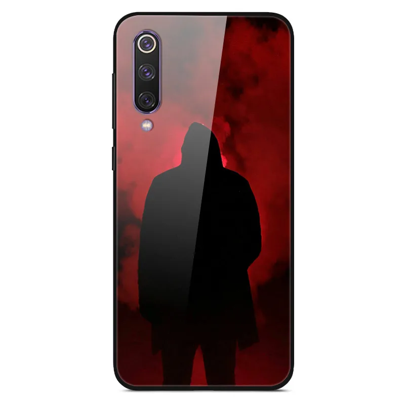Для Xiaomi mi 9 mi 9 SE чехол из закаленного стекла жесткий чехол для телефона для Xiao mi Xiomi mi 9 SE mi 9 T mi 9 T Pro TPU бампер чехол s - Цвет: 42