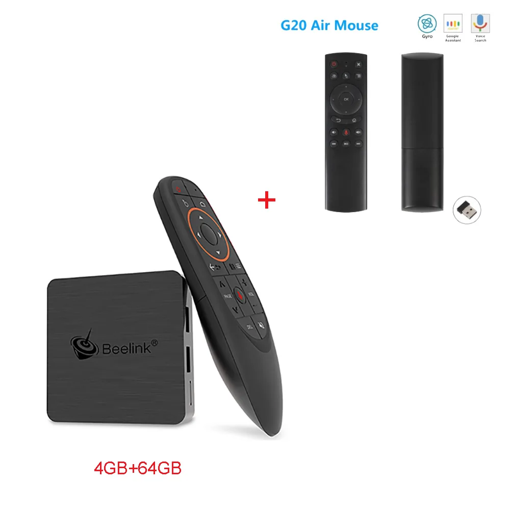 Beelink GT1mini-2 Android 9,0 smart tv Box Amlogic S905X3 4 Гб DDR4 64 Гб BT4.0 2,4G+ 5,8G WiFi 4K медиаплеер 2,4G голосовое дистанционное управление - Цвет: Оранжевый