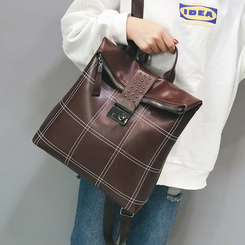 Mochilas Para Mujer De Moda Cuero Antirrobo непроницаемый Дамский рюкзак, кожаная сумка, рюкзак для девочек, роскошный брендовый дизайн