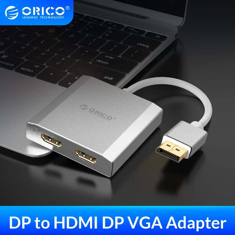 ORICO DisplayPort к двойному HDMI DP VGA адаптеру 4K HD 1 2 версия адаптера кабеля 15 см для