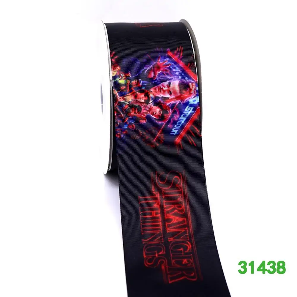 31438 50 ярдов в размер мультфильм ленты напечатанные grosgrain ленты 31437 - Цвет: 31438