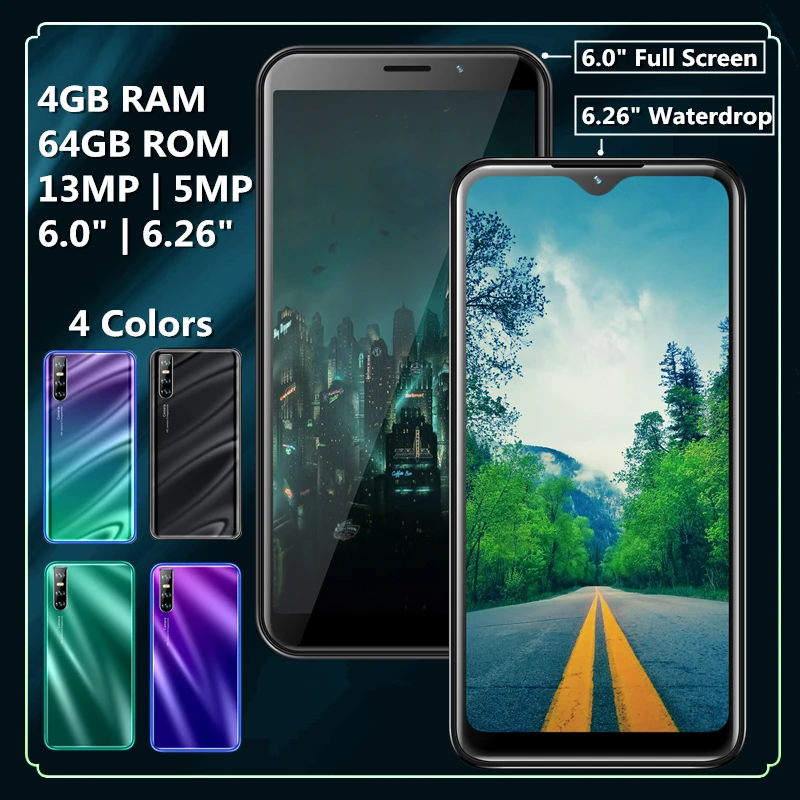 Смартфоны P30 PRO Android сотовые телефоны 13 МП 4 Гб + 64 ГБ распознавание лица 19:9