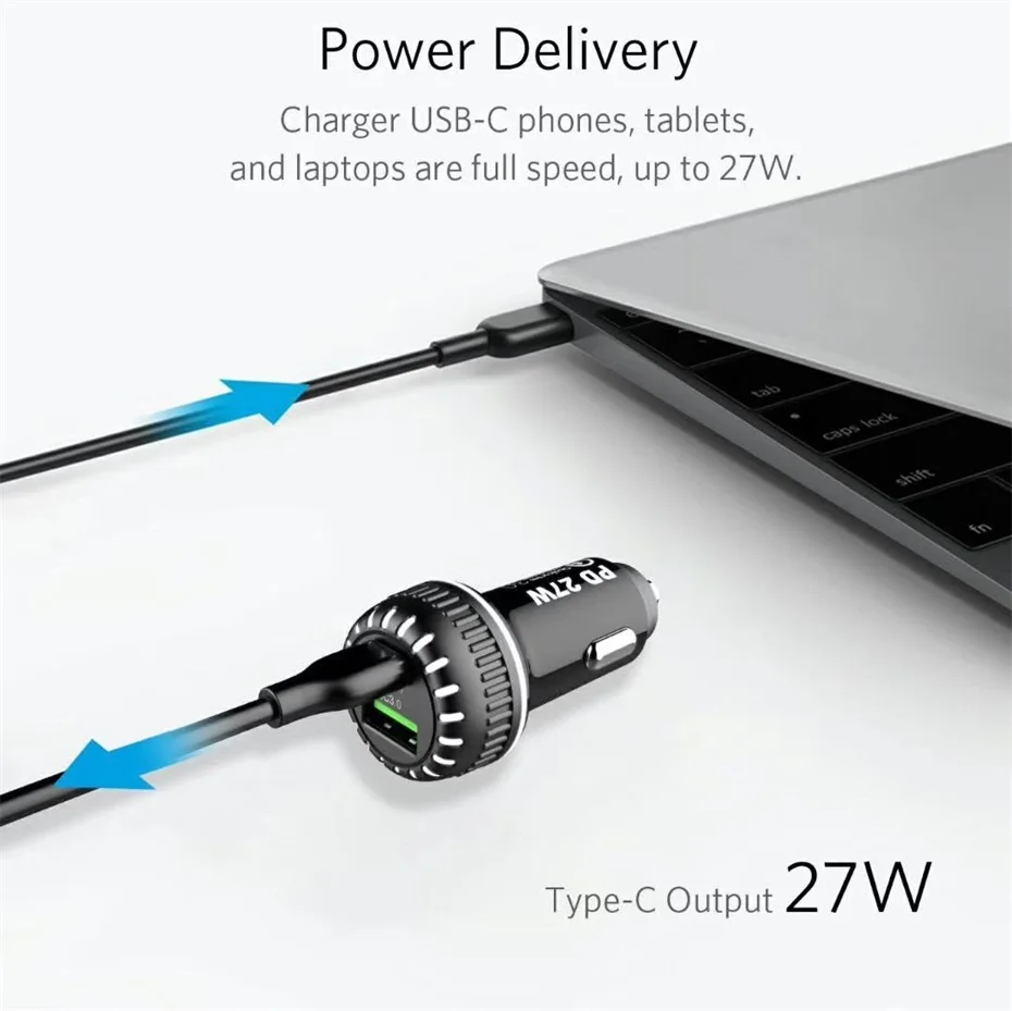 Автомобильное зарядное устройство 2 порта USB для huawei xiaomi iphone Fast QC3.0 3A светодиодное