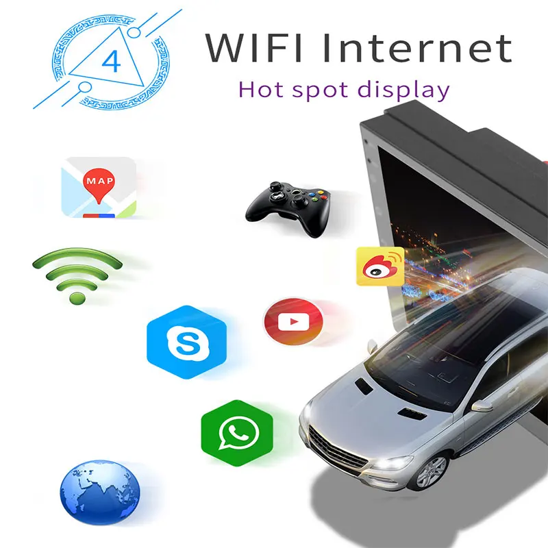 Bluetooth MP5 плеер Автомобильный стерео MP5 1080P Авто MP5 плеер Гладкий Android 8,1 wifi